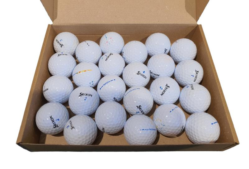 Lakeballs Srixon AD333, używane piłki do golfa, (24 szt) kat. B