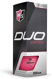 WILSON STAFF DUO OPTIX golf balls (matte pink, 3 pcs.)