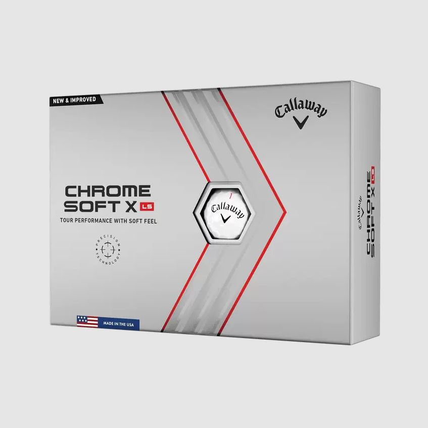 Piłki golfowe CALLAWAY CHROME SOFT X LS (białe, 12 szt.)