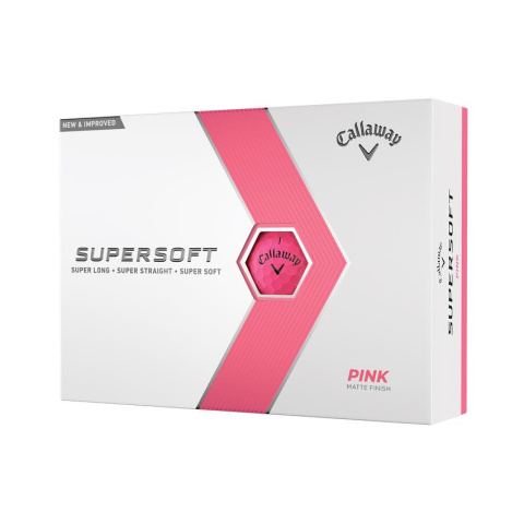 CALLAWAY SUPERSOFT 2023 golf balls (matte pink, 12 pcs.)