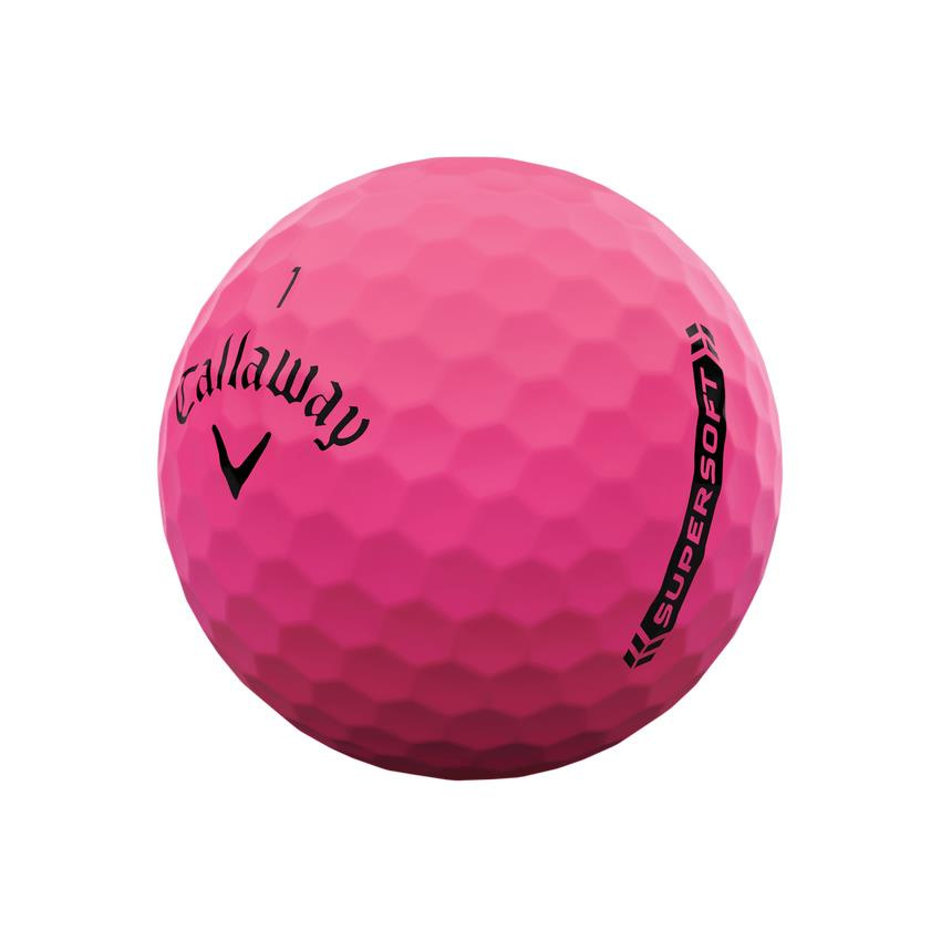 Piłki golfowe CALLAWAY SUPERSOFT 2023 (różowy mat, 3 szt.)