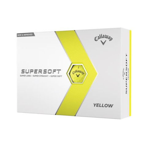 CALLAWAY SUPERSOFT 2023 golf balls (bright yellow, 12 pcs)