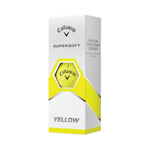 CALLAWAY SUPERSOFT 2023 golf balls (bright yellow, 3 pcs)
