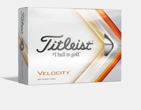 Piłki golfowe TITLEIST Velocity, model 2022 (białe, 12 szt.)