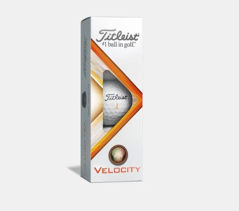Piłki golfowe TITLEIST Velocity, model 2022 (białe, 3 szt.)
