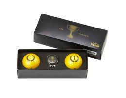 Piłki golfowe VOLVIK CHAMPION BOX (zestaw 2 złotych piłek z markerem)