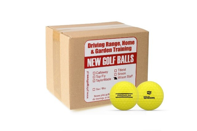 Piłki treningowe do golfa Wilson Staff Premium (nowe jaskrawo żółte), driving range