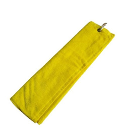Ręcznik do kijów golfowych TOMA GOLF Event Tri Fold, zółty, wymiary 50x38 cm