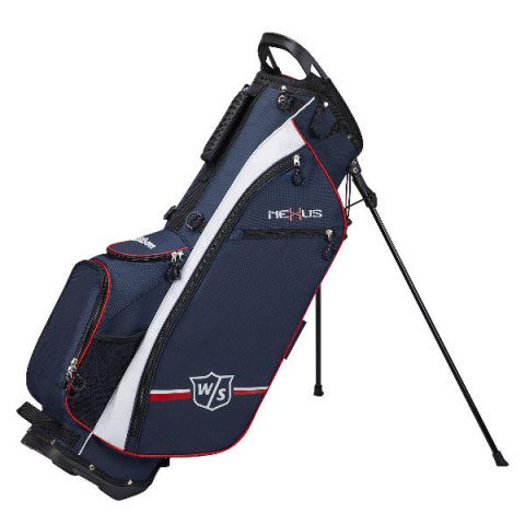 Wilson W/S NEXUS LITE LITE CARRY NO FLAG golf bag, navy blue-white (with legs)