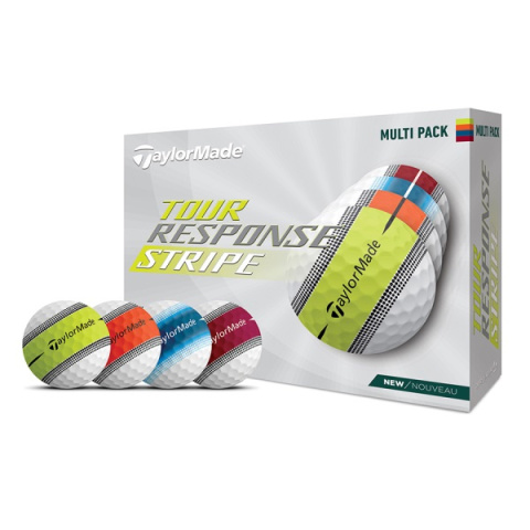 Piłki golfowe TAYLOR MADE Tour Response Stripe Multi Color (białe, 12 szt.)