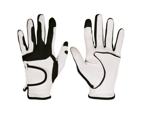 TRUE FIT golf glove (men's, universal size, white and black)