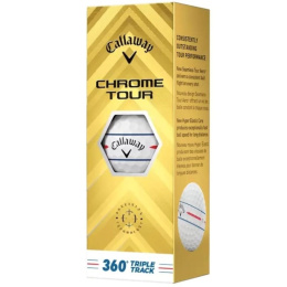 Callaway Chrome Tour Triple Track Golf Balls 3-Pack (White, TripleTrack, 3-Pack)