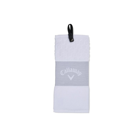 Ręcznik do kijów golfowych Callaway Tri-Fold (biało-szary, 40x53 cm)