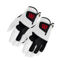 WILSON ADVANTAGE MLH golf gloves (2-pack, leather, white, size XL)