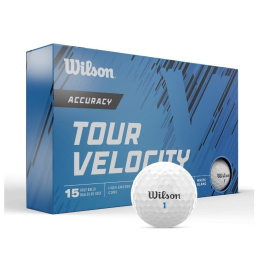Piłki golfowe Wilson TOUR VELOCITY Accuracy, model 24 (białe, 15 szt.)