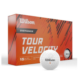 Piłki golfowe Wilson TOUR VELOCITY Distance, model 24 (białe, 15 szt.)