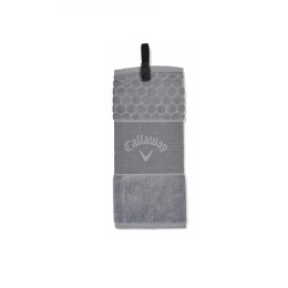 Ręcznik do kijów golfowych Callaway Cotton Tri Fold (szary, 40,5 x 33 cm)