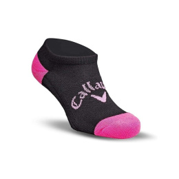 Callaway Sport Tab Low II women's socks (foot, black and pink, sizes 37-42)