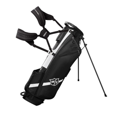 Torba golfowa Wilson QS Quiver BLACK (super lekka, z nóżkami, stand bag)