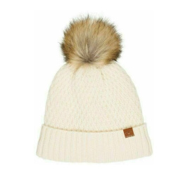 Callaway Pom Pom Beanie (Women's, Beige)