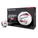 Piłki golfowe TAYLOR MADE SpeedSoft (biało-czerwone, 12 szt.)