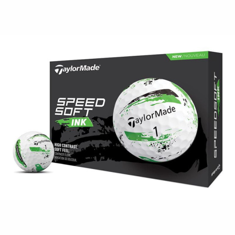 Piłki golfowe TAYLOR MADE SpeedSoft (biało-zielone, 12 szt.)