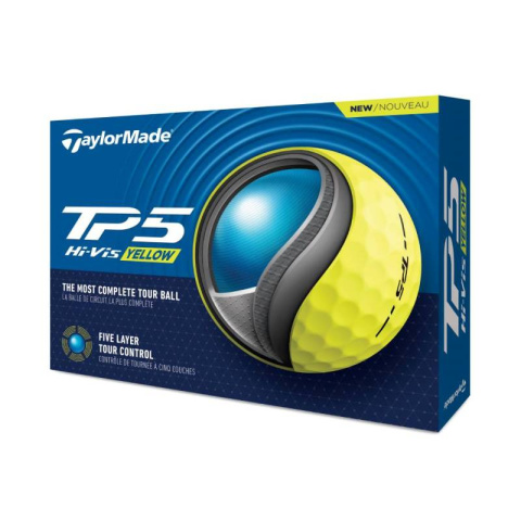 TAYLOR MADE TP5 golf balls, model 2024 (yellow, 12 pcs.)