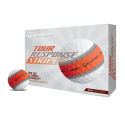 TAYLOR MADE Tour Response Stripe Golf Balls (White/Orange, 12 pcs.)