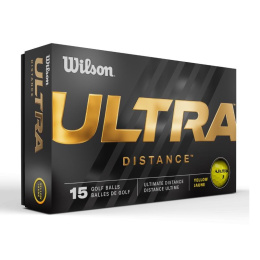 Wilson ULTRA Distance golf balls, model 2023, (yellow, 15 pcs.)