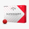 Piłki golfowe CALLAWAY SUPERSOFT 2025 (czerwony mat, 12 szt.)