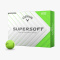 Piłki golfowe CALLAWAY SUPERSOFT 2025 (zielony mat, 12 szt.)