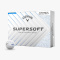 CALLAWAY SUPERSOFT Splatter 360 Golf Balls, Model 2025 (White-Blue, 12 pcs)