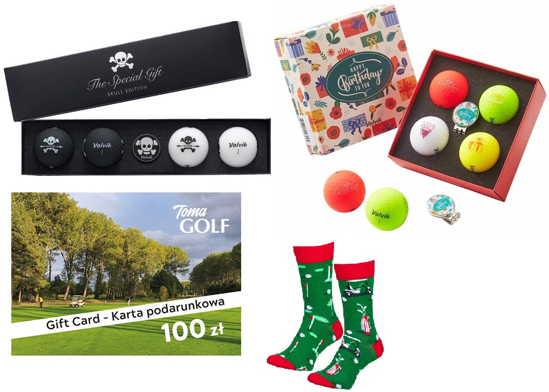 Zestaw prezentowy dla golfistki i golfisty. Ładny, tani i szybko dostępny.