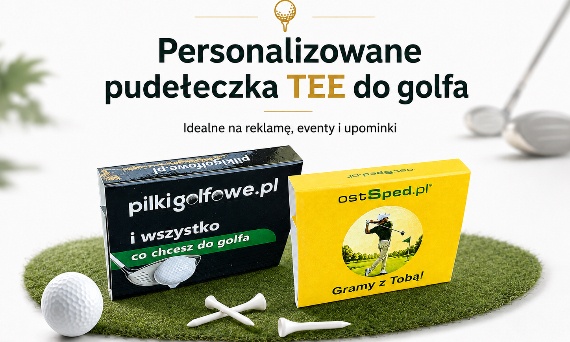 Personalizowane pudełka na tee golfowe - elegancki gadżet reklamowy dla firm